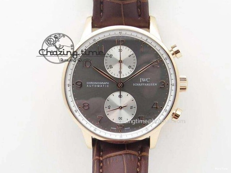 MIROTIME 0318 Effortless Portuguese Fa Jones IW544201 RG GSF 1:1 Best Edition White Dial On Leather Strap 7228